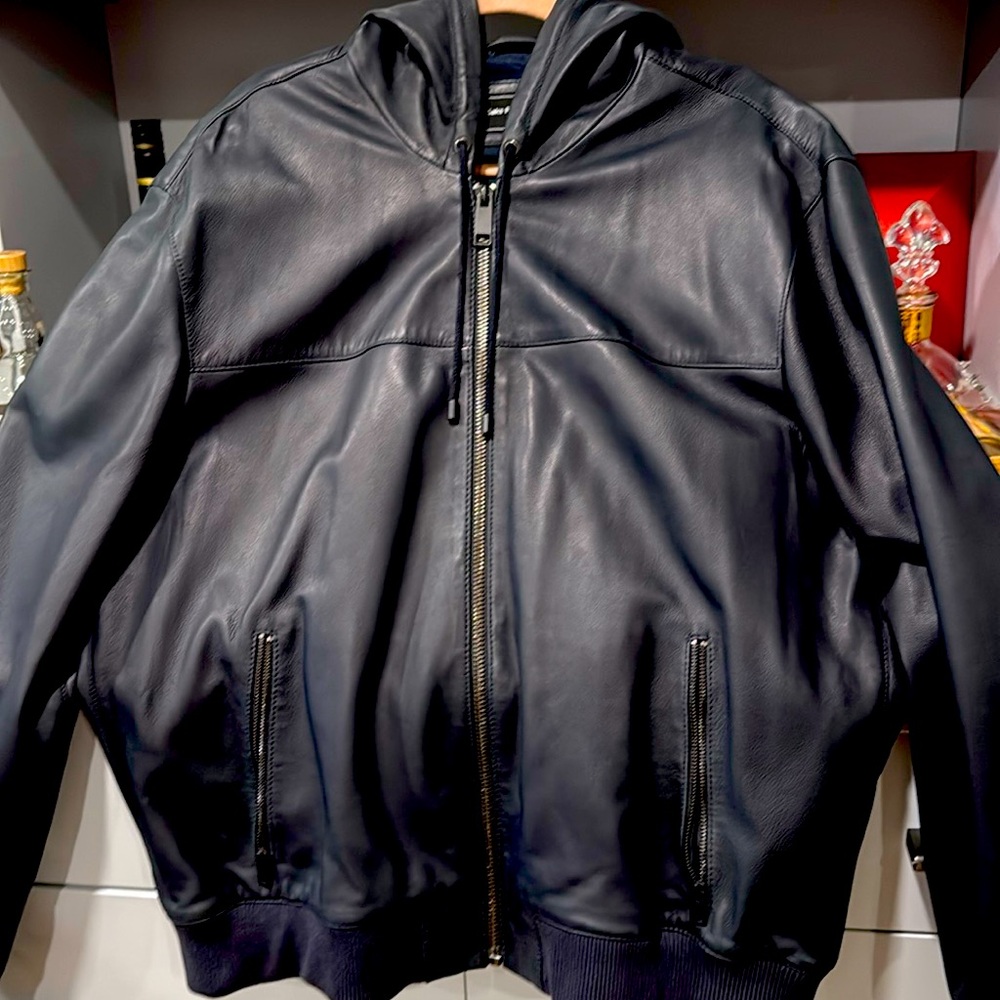 Men’s real leather jacket